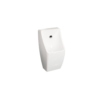 "Modern white ceramic toilet with a dual-flush system for water efficiency and an elongated seat for added comfort."